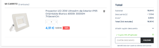 Pack 4 Proyectores LED 20W Ultraslim de Exterior por 16,55€