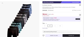 Pack 12 Boxers Don Algodon por 36,89€ (24,89€ nuevo usuario)