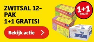 1+1 gratis op Zwitsal doekjes 12pack bij Kruidvat
