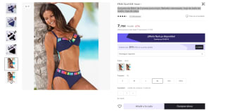 Pack conjunto bikini mujer dos piezas +serum marca Babariap or 8,02€