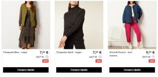 Oferta hasta 90% marca ropa ETAM desde solo 1€