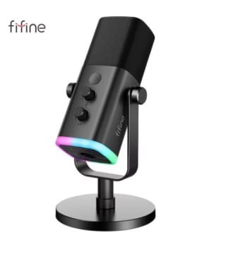 Micrófono dinámico FIFINE USB/XLR con Control RGB por 44,68€