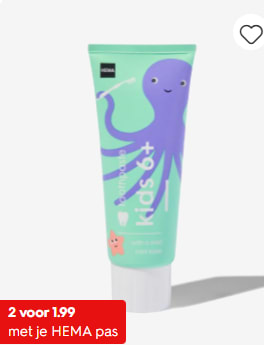 Hema Tandpasta 2 voor €2