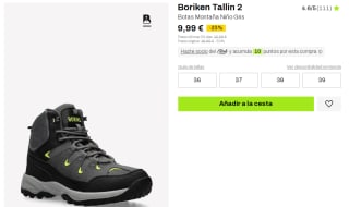 Botas de Montaña para Niño Boriken Tallin 2 por 9.99€