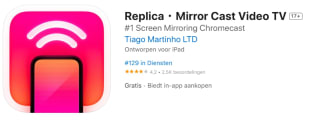 Replica・Mirror Cast Video TV voor IOS gratis