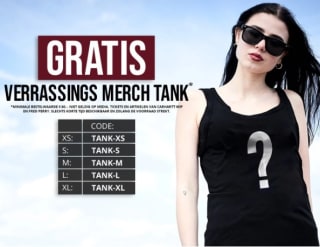 Gratis verrassings merch-tank bij bestelling bij Impericon