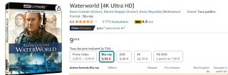 DVD Blu-ray de Waterworld à 9,99€