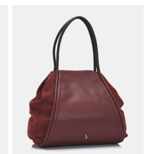 Bolso shopper grande Abbacino de piel en burdeos por 79.5€