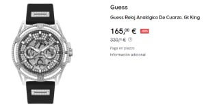 Reloj Analógico De Cuarzo. Guess Gt King por 165€