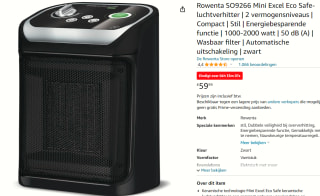 Rowenta SO9266F0 - Keramische kachel voor €59,99 bij Amazon