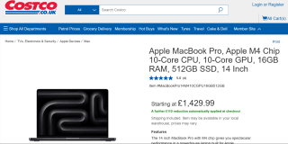 Apple MacBook Pro 14-Inch - £1,319.99