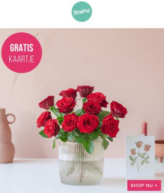 Gratis kaart bij je cadeau bij Bloompost