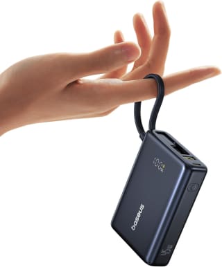 Baseus Picogo Powerbank 10000mAh, Power Bank 45W met Geïntegreerde USB-C Kabel voor €25,99 bij Amazon