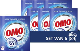 6 x 14 wasbeurten Omo Waspoeder voor €8,80 bij Bol