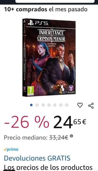 The Inheritance of Crimen Manor PS5 por 24,65€.