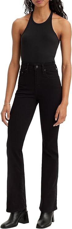 Levi's 725 high waist bootcut jeans zwart voor €54,98 bij Amazon