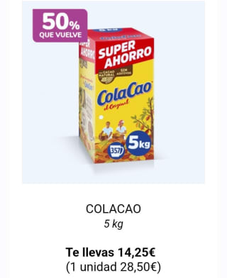 -50% que Vuelve con Carrefour.