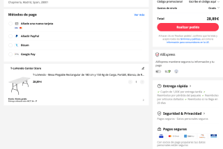 Mesa Plegable Rectangular 180cm 150 Kg Carga por solo 28,89€