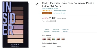 Paleta de Sombras de Ojos Revlon a $119 en Amazon