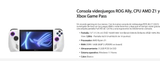 Consola ROG Ally RC71L Z1 por 499€
