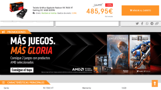 Gigabyte Radeon RX 7800 XT Gaming OC por 485,95€