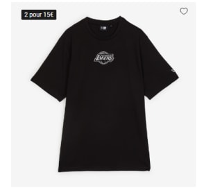 T-shirt New Era Lakers à 25€