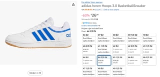 adidas Hoops 3.0 schoenen voor €26 bij Amazon