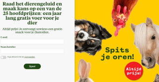 Gratis snack voor je (huis)dier bij Welkoop + winkans op 1 jaar voer