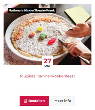 Gratis activiteiten en gratis toegang tot theater voor kinderen tijdens Nationaal Theater Weekend 23 t/m 30 oktober