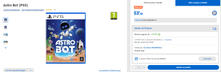 Jeu Astro Bot PS5 à 53,49€