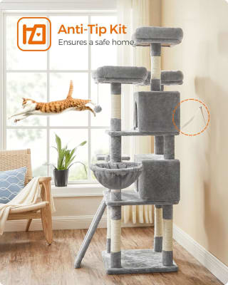Feandrea Krabpaal XXL kattenboom, 169 cm voor €69,99 dmv code bij Songmics
