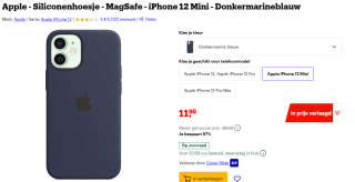 Apple - Siliconenhoesje - MagSafe - iPhone 12 Mini - Donkermarineblauw voor €11,95 bij Bol