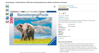 Puzzle Ravensburger- Puzzle 2D de 300 piezas por 3,96€