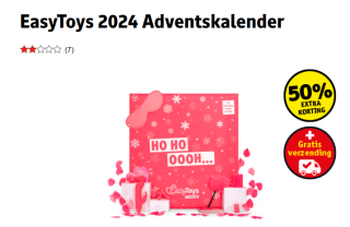 EasyToys erotische adventskalender 2024 voor €17,47 bij Kruidvat
