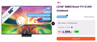 LG 86 QNED Smart TV voor €1799 bij iBood