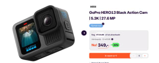 GoPro HERO13 Black - Actioncam voor €349 bij Ibood