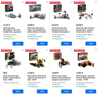 Lego segunda unidad al 50% descuento en Carrefour grandes ofertas