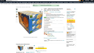 15 Paquetes de Digestive Gullón Avena Chocolate por 30,50€