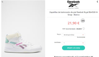 Calzado Reebok desde solo 9,50€