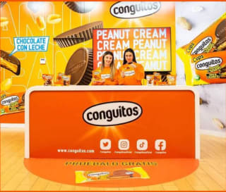 Conguitos Cups gratis en Cc Gran via hortaleza Madrid con app Samplia