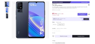 Smartphone de 6.75" mARCA TCL 40 SE 128GB Androoid13 por 72,71€