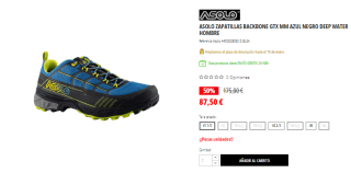 Zapatilla de trekking Asolo Backbone GTX ML para hombre por 87.5€