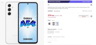 Samsung Galaxy A54 de 8GB/128GB por 259€ varios colores