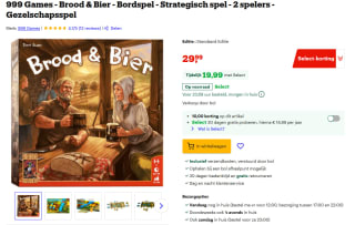 Tot €10 Select-korting op 999 Games bij Bol.