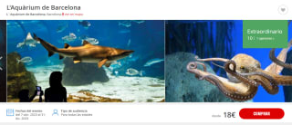 Oferta entrada al Aquarium Barcelona desde solo 18€