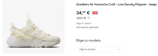 Zapatillas para Mujer Nike Air Huarache Craft por 34.99€