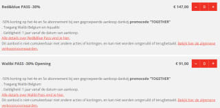 Tot 30% korting op abonnementen voor Walibi Belgium