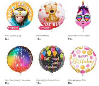 15% korting op ballonnen bij Hallmark