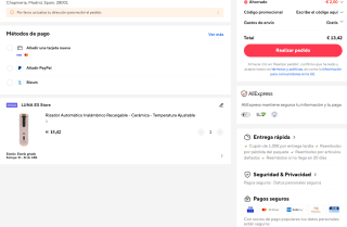 Rizador Automático Inalámbrico Recargable Cerámica Temperatura Ajustable por solo 13,42€