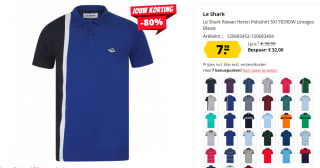 Heren Poloshirts van Le Shark voor €7,99 per stuk bij Sport-Korting